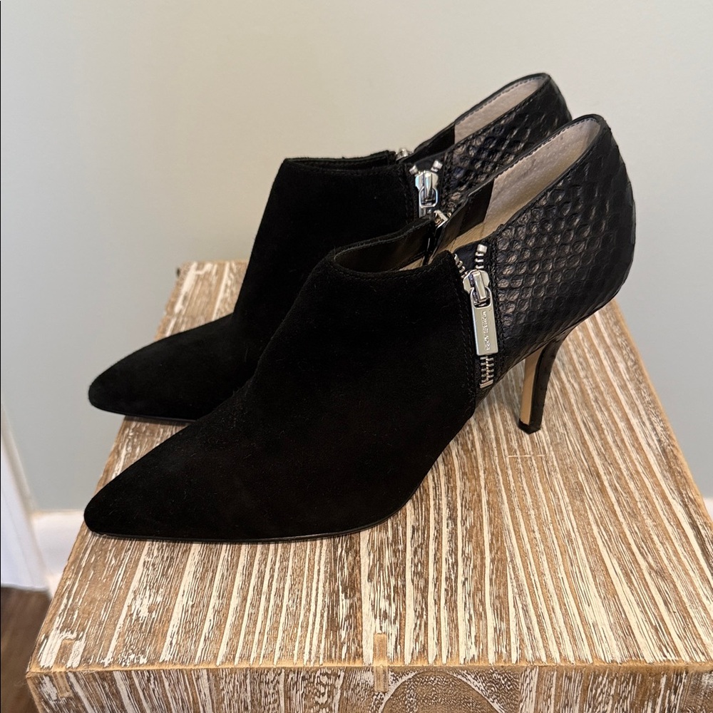 MICHAEL by Michael Kors Black Ankle Boots